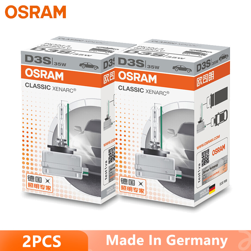 オスラムキセノン HID クラシック D1S D2S D3S D4S 標準ランプ 66140 66240 66340 66440 CLC オリジナル車ヘッドライト 4200K ウォームホワイトペア