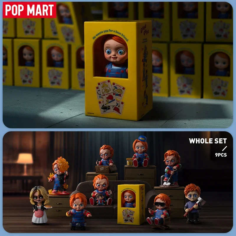 POP MART チャッキーフランチャイズシリーズトレンディブラインドボックスおもちゃミステリーボックスミステリーアクションフィギュアサプライズかわいいモデル誕生日ギフト