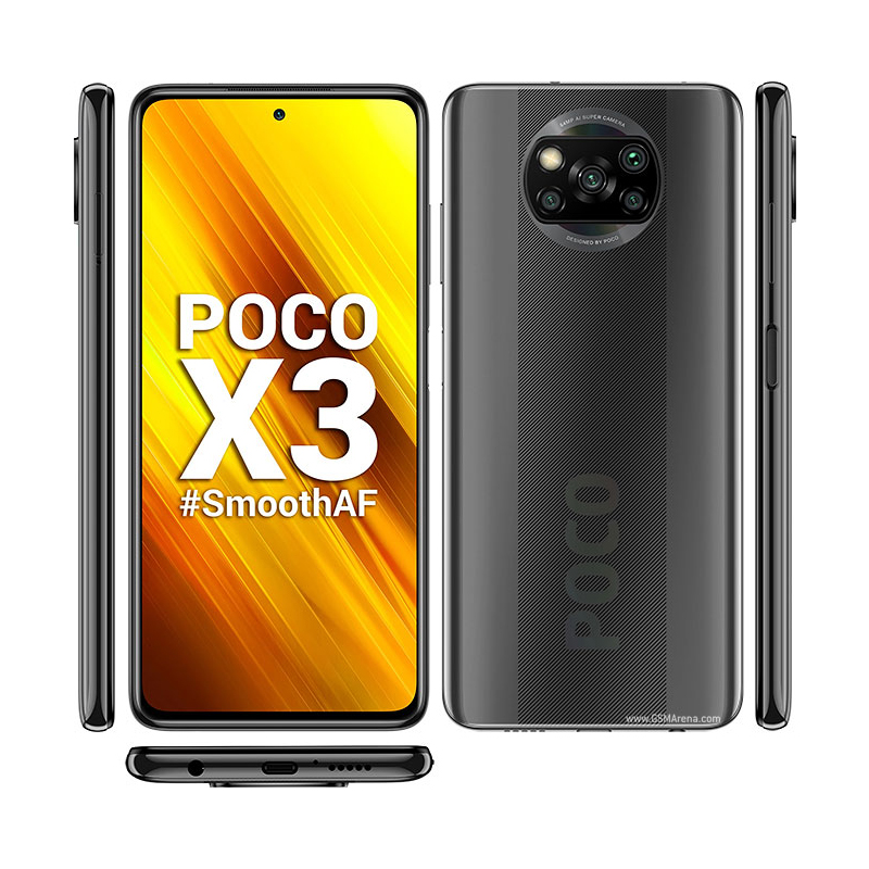 Xiaomi POCO X3 4G スマートフォン RAM 6GB ROM 64GB 2400x1080px 64MP 5160mAh 33W 6.67in カメラ使用電話