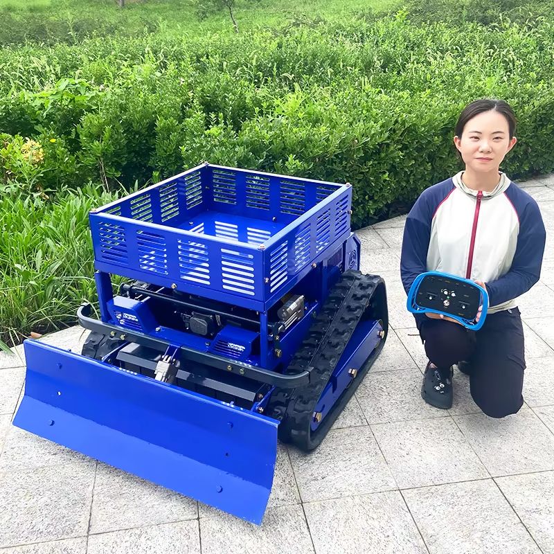 草刈用のカスタマイズされたミニファームフレイル芝生ロボットクローラー芝刈り機 - 到着ホーム