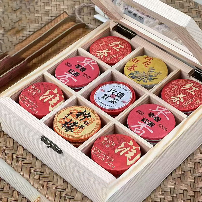 お祝い祭りギフト 30 さまざまなプーアル小さな茶飾りボックスカラフルなプーアール紅茶梱包箱ホーム素敵な箱なし