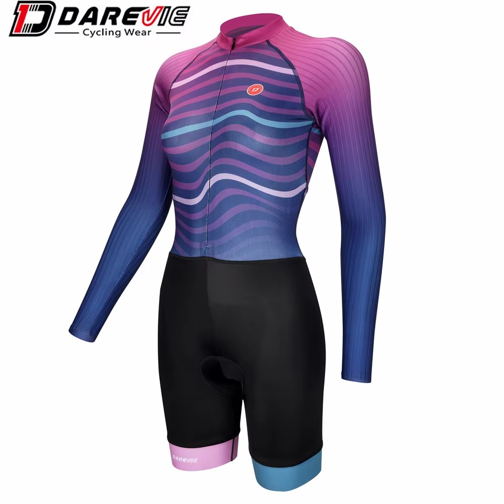 Darevie Professional Customize  Women Cycling Kit Jersey MTB Race Quick Dry Skin Suit Short