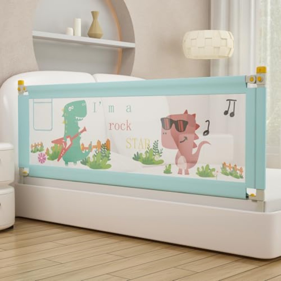 ベッドレール幼児用、キングおよびカルキングマットレスサイズスイングダウンレールガードマットレスサイドレール用(36インチ)