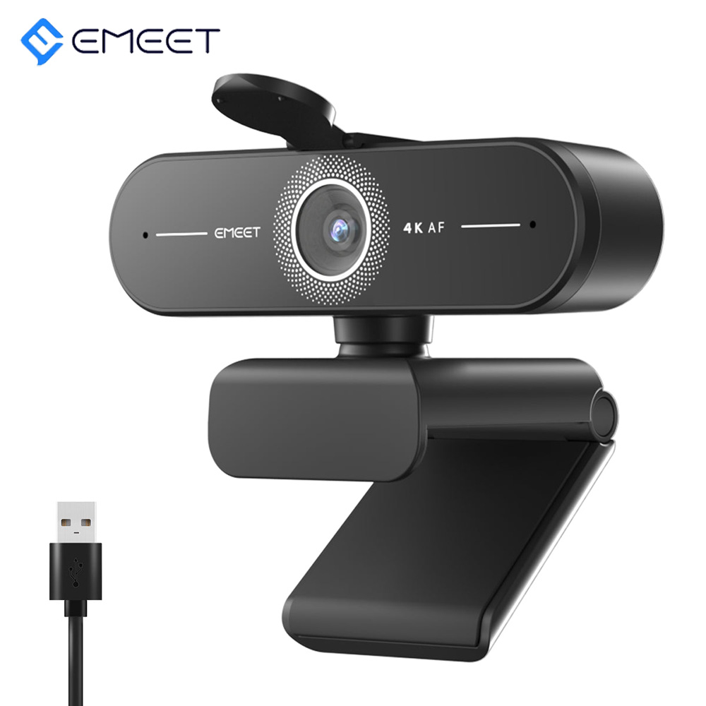 ウェブカメラ Ultra HD 4K/2K/1080P Web カメラ EMEET C60E オートフォーカス USB コンピュータカメラ ストリーミング/ビデオ通話/会議 SmartCam 用