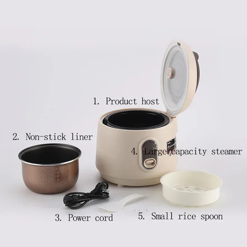 家庭用 220v 炊飯器蒸し煮込み多機能ノンスティックパン、お手入れが簡単な炊飯器