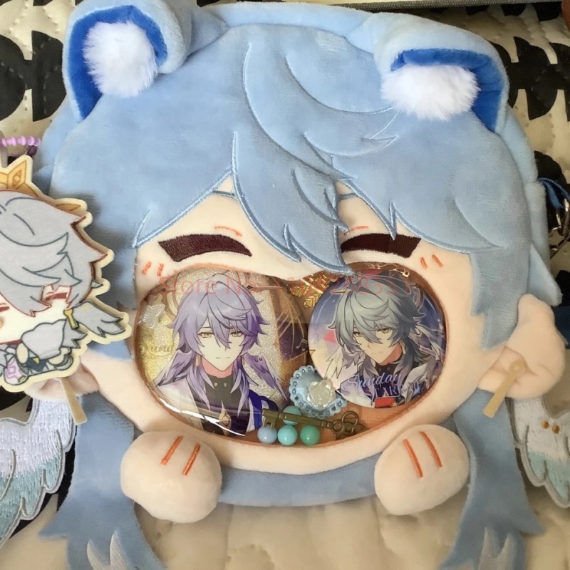 アニメゲーム Honkai: スターレールサンデーコスプレぬいぐるみバッグ笑い口 Itabag かわいいおもちゃ漫画クロスボディバッグバックパックギフト