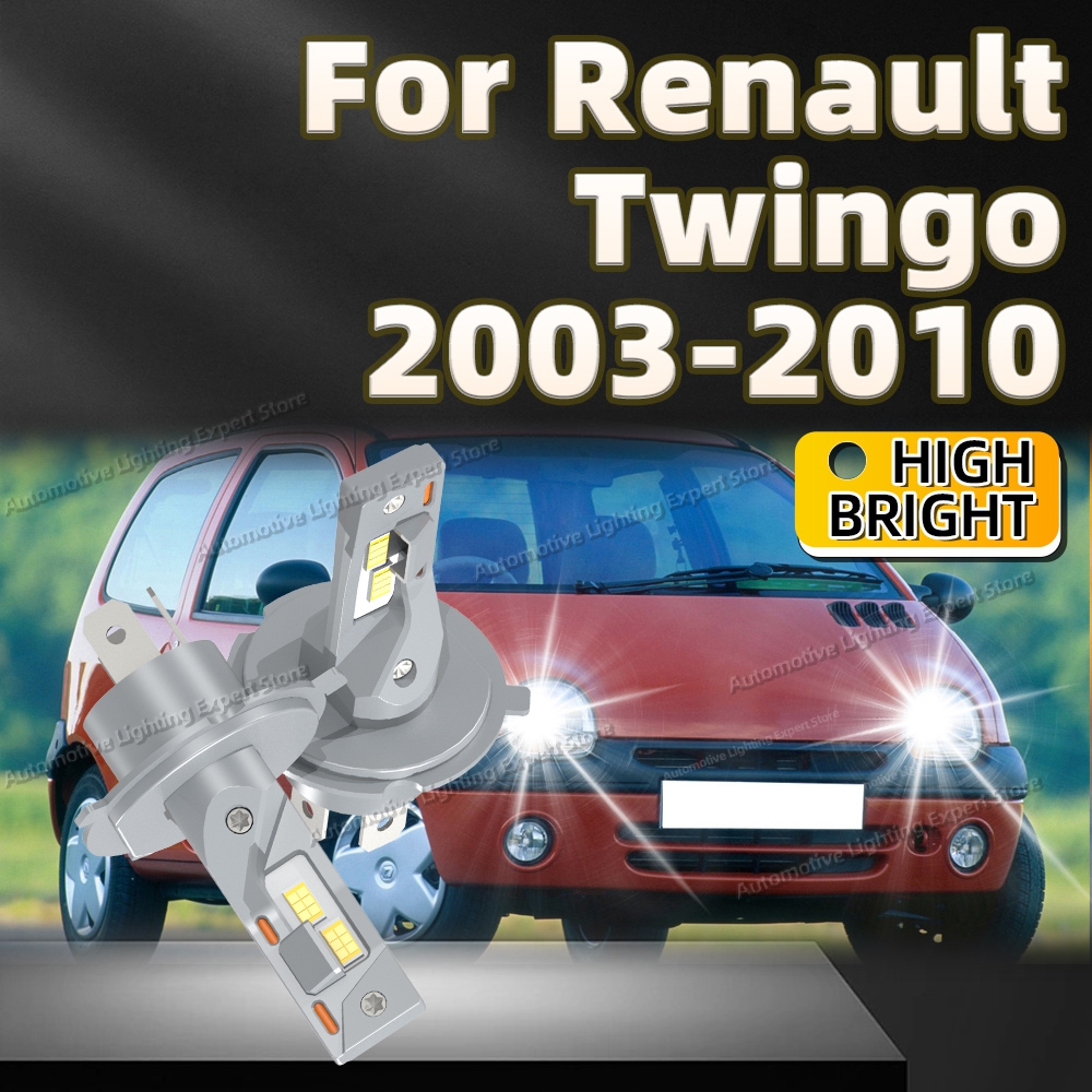 2 個 H4 Led 車のヘッドライト電球 Canbus 180 ワット 6000 18K 車のライトルノートゥインゴ 2003 2004 2005 2006 2007 2008 2009 2010