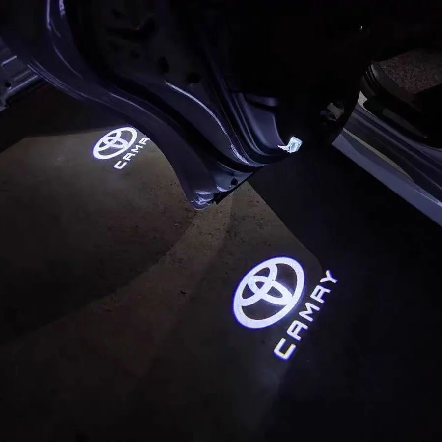 2Pcs LED Car Door Logo Projector Light for Toyota Camry 40 50 55 70 2007 2008 2009 2010 2011 2012 2013 2014 2015 2018Accessories