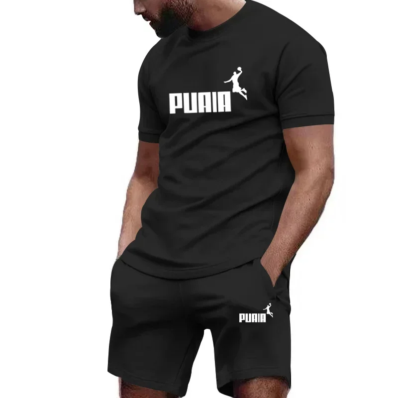 夏のメンズセットファッショントラックスーツ男性半袖 Tシャツスポーツショーツスーツ男性カジュアル男性服メンズジョガーセット S-4XL