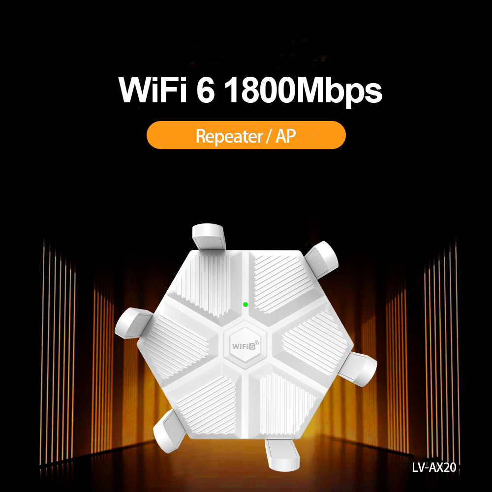 PIX-LINK WiFi 6 5G/2.4G 1800M WiFi リピーター デュアルバンド ギガビット ワイヤレス レンジ エクステンダー 信号ブースター ホーム オフィス アンプ AX20