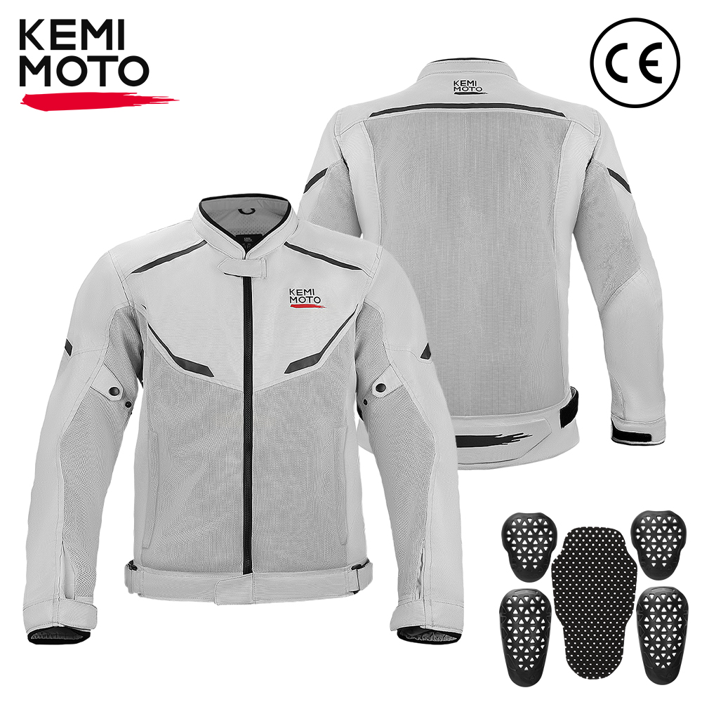 KEMIMOTO メンズジャケット男性 CE 装甲保護サイクリングバイカー夏通気性ジャケット屋外オートバイ UTV ATV ギア