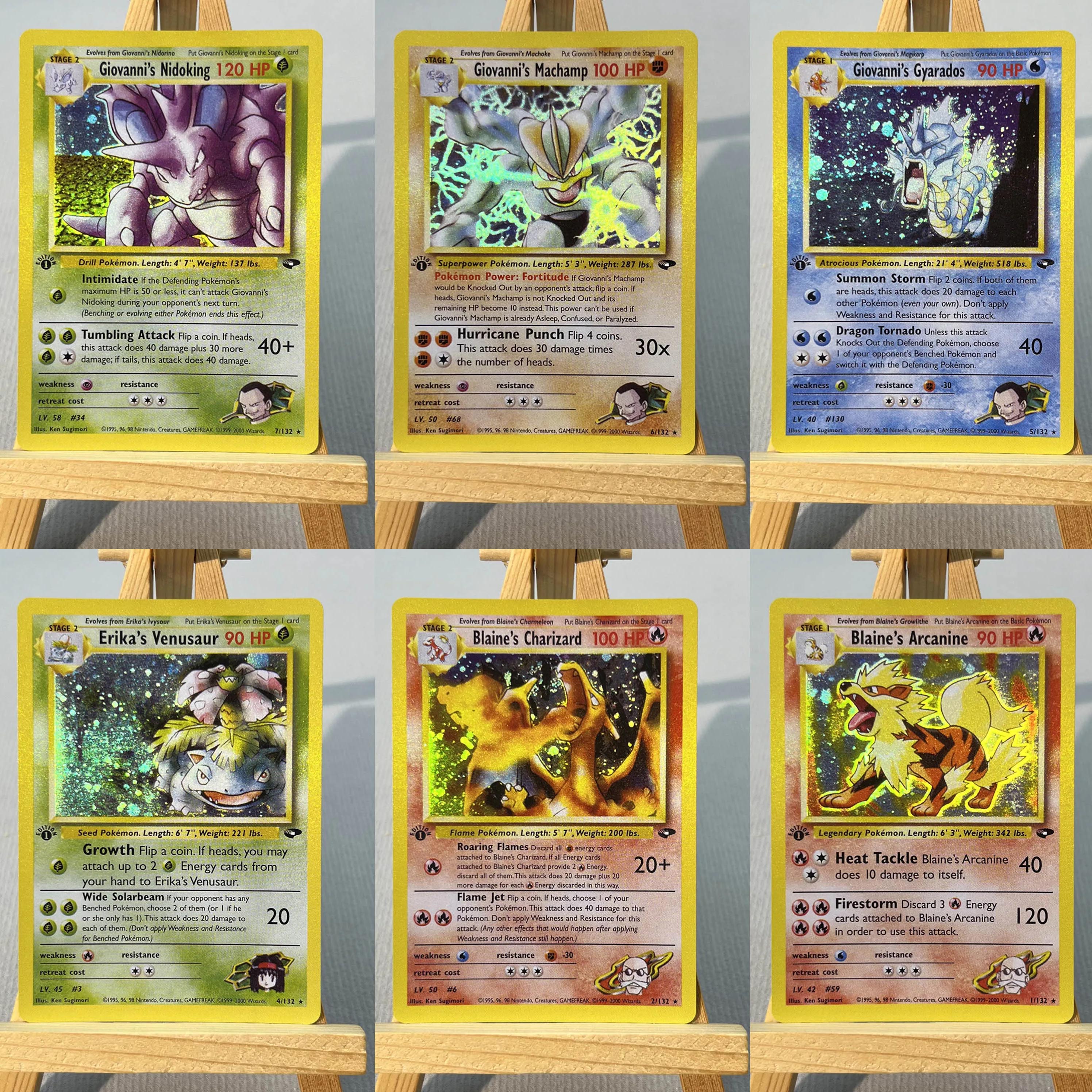 G2 PTCG7-004 Tcg プロキシ PKM カード ジョバンニのギャラドス コーガのビードリル レアコレクション バトルおもちゃ 趣味用ギフト ホームプレイ