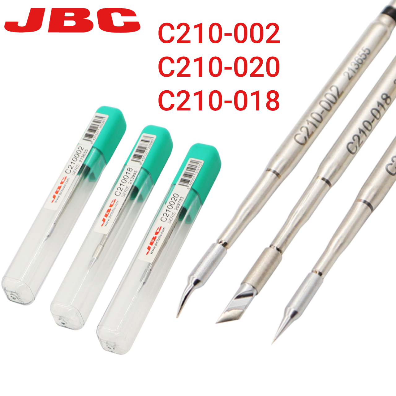 JBC 100% C210 チップはんだごて C210-018/020/002 溶接ヘッド JBC CDS はんだステーション T210-A ハンドル電話修理
