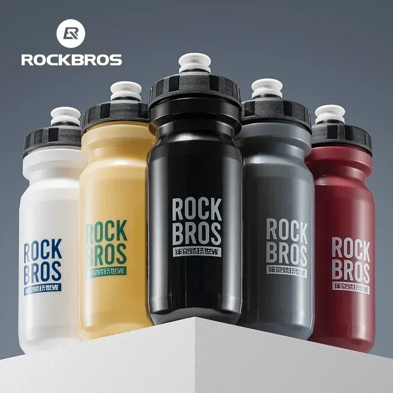 Rockbros 自転車ウォーターボトルダストカバー付き 600 ミリリットル PP5 MTB ロードバイク漏れ防止ボトルアウトドア旅行ポータブルスポーツカップ