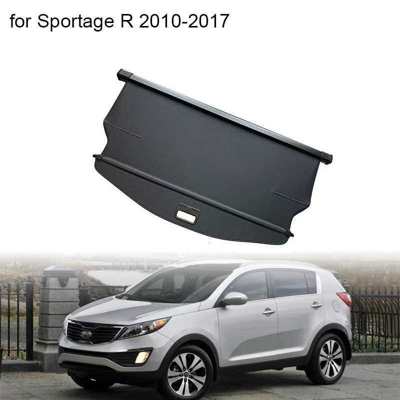 トランクカーテンカバーオーガナイザー起亜 Sportage R 2010-2017 リアラックパーティションシェルターシールドシェード荷物貨物収納