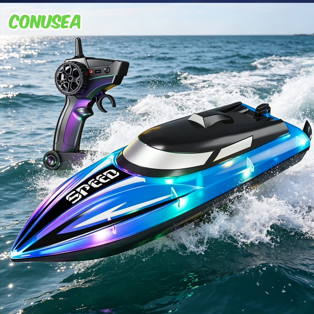 Rc ボートリモコンボート高速 2.4 グラムスピードボート防水ラジオコントロール船水のおもちゃ子供の屋外おもちゃ男の子