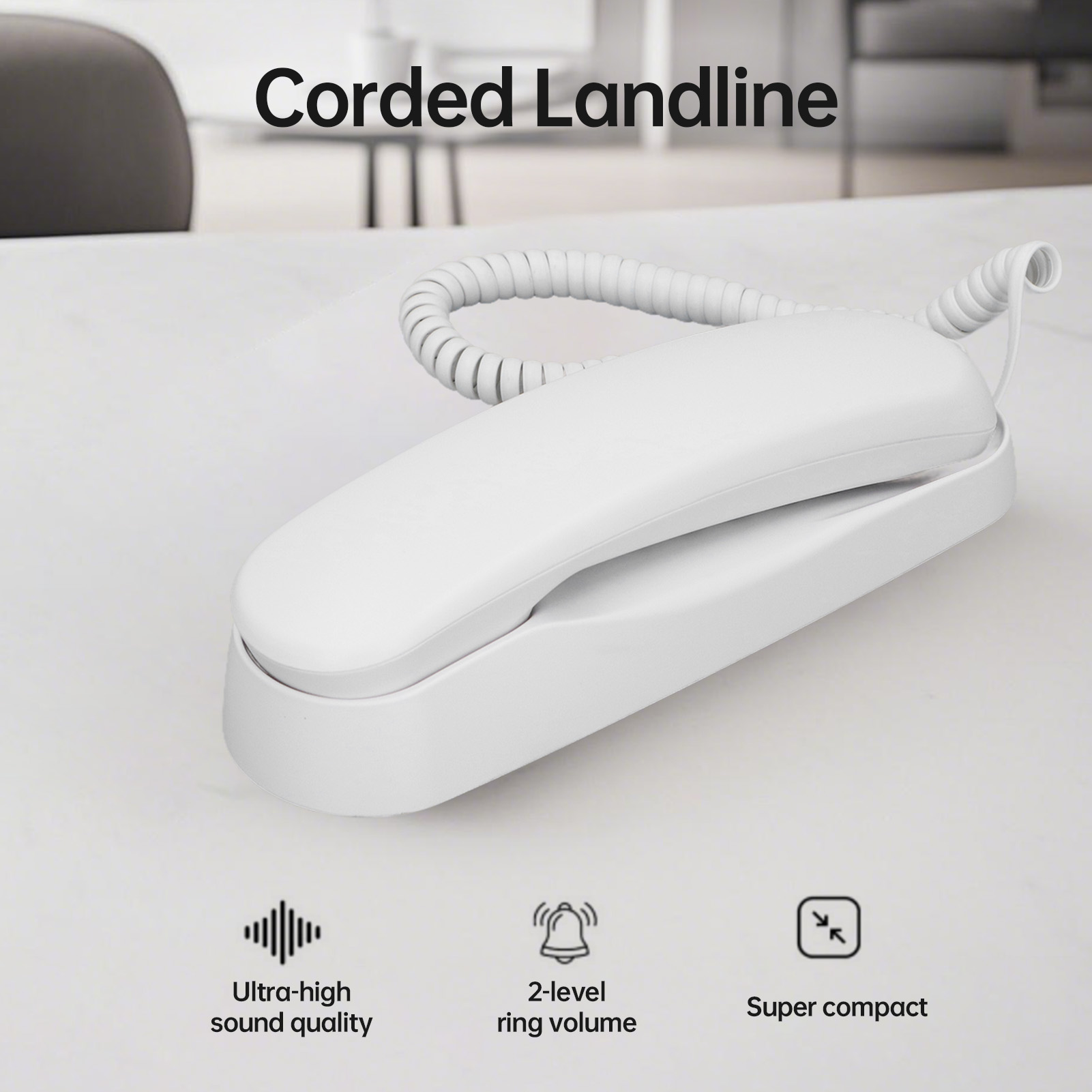 ミニオフィス電話、デスクトップ電話、壁掛け電話、家庭用固定電話、有線電話、ホテル内線電話