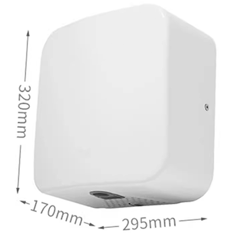 AK2800C ステンレス製高速ハンドドライヤー、全自動、壁掛け、熱風と冷気の流れ付き