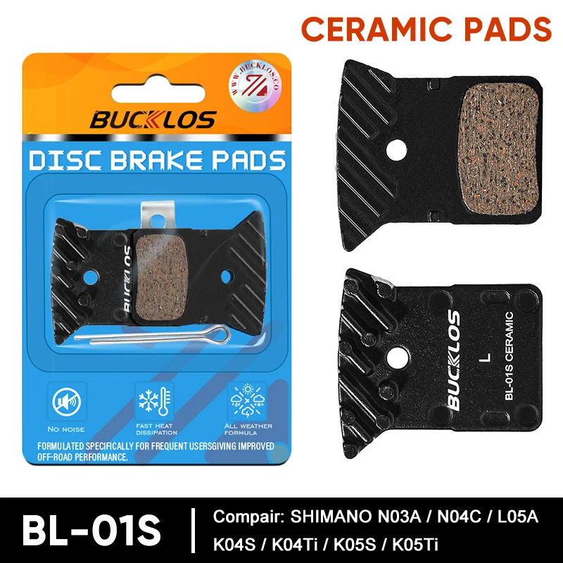 BUCKLOS BL-01S バイクブレーキパッドセラミック MTB 油圧ブレーキパッドマウンテンロード自転車ディスクブレーキパッド部分シマノ L05A に適合