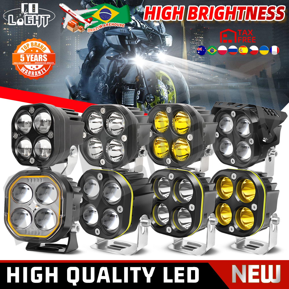 CO LIGHT ストロボ LED ライトバー 2 インチフラッドスポットコンボワークライトポッドバイクドライビングランプトラックオフロード使用 SUV ATV12V 24V