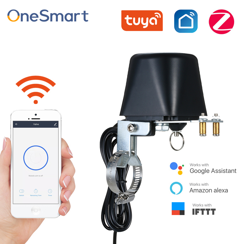 Tuya WiFiウォーターバルブ、Zigbeeガス遮断コントローラー、GoogleアシスタントAlexa対応、スマートワイヤレス制御、Tuya Smart Lifeアプリ