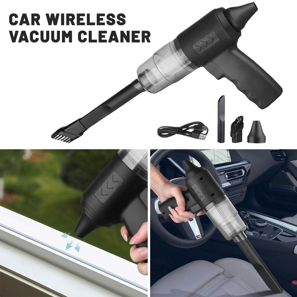 ミニハンド掃除機ワイヤレスマルチノズルデザイン充電式集塵機自動車インテリアデスクソファペットの毛のクリーニング