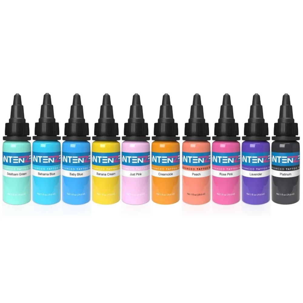 30ML 10 色プロフェッショナルタトゥーインクセット長期的な鮮やかなカラータトゥー顔料 DIY 顔料ボディアート、タトゥー用品 1 オンス