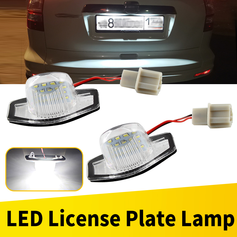 2 個車エラーフリー LED 車番号ナンバープレートホンダ Crv フィットジャズクロスツアーオデッセイストリームフリードロゴインサイト HRV FRV