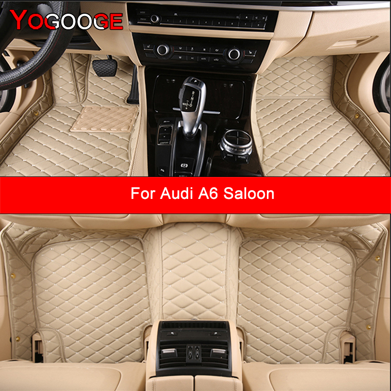YOGOOGE カスタム車のフロアマットアウディ A6 サルーンセダン自動車カーペットフットコシェ Accessorie