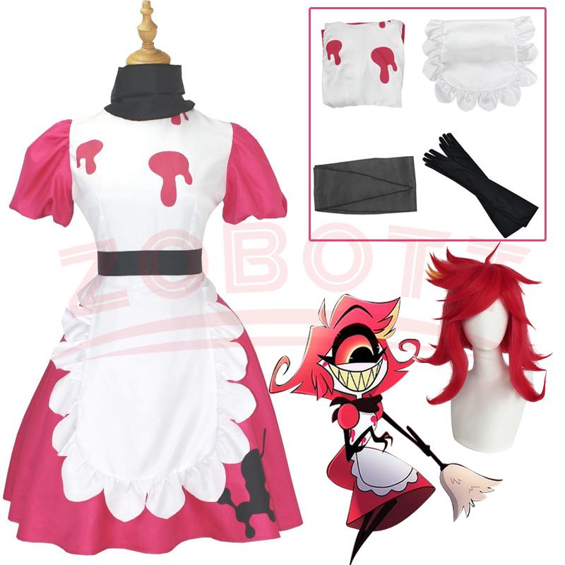 Niffty アニメニフコスプレ衣装スーツかわいい悪魔ロールプレイ服かつら制服ホテルコスプレハロウィンパーティー女性ドレス