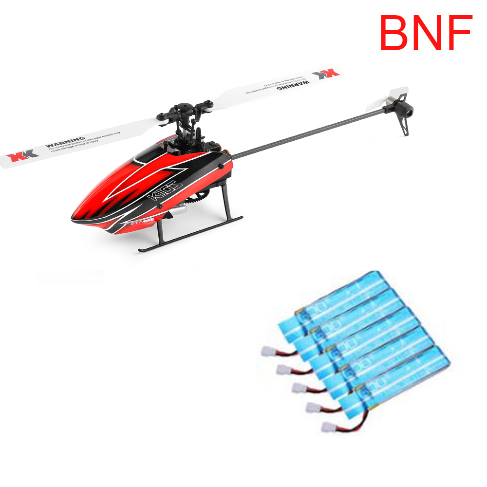 WLtoys XK K110S BNF 5 個 520mAh バッテリー充電器 6CH ブラシレス 3D 6G システム RC ヘリコプター送信機コントローラなし