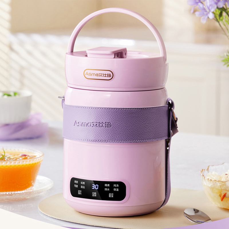 1.5L ポータブル電気調理鍋家庭用 Multicooker 鍋炊飯器ノンスティックフライパン旅行電気フライパン 220V