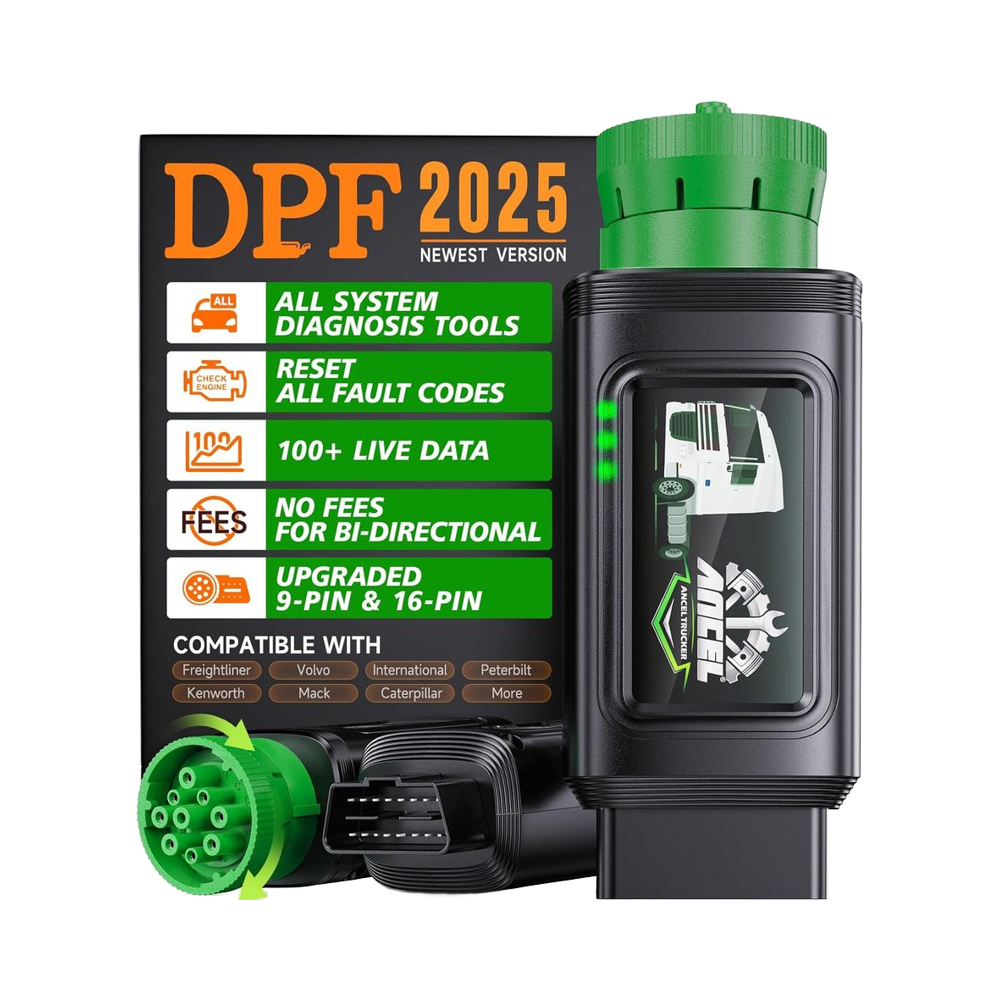ancel HD100 DPF リセットフルシステムディーゼル診断ツールヘビーデューティ OBD2 トラックスキャナカミンズキャタピラー用