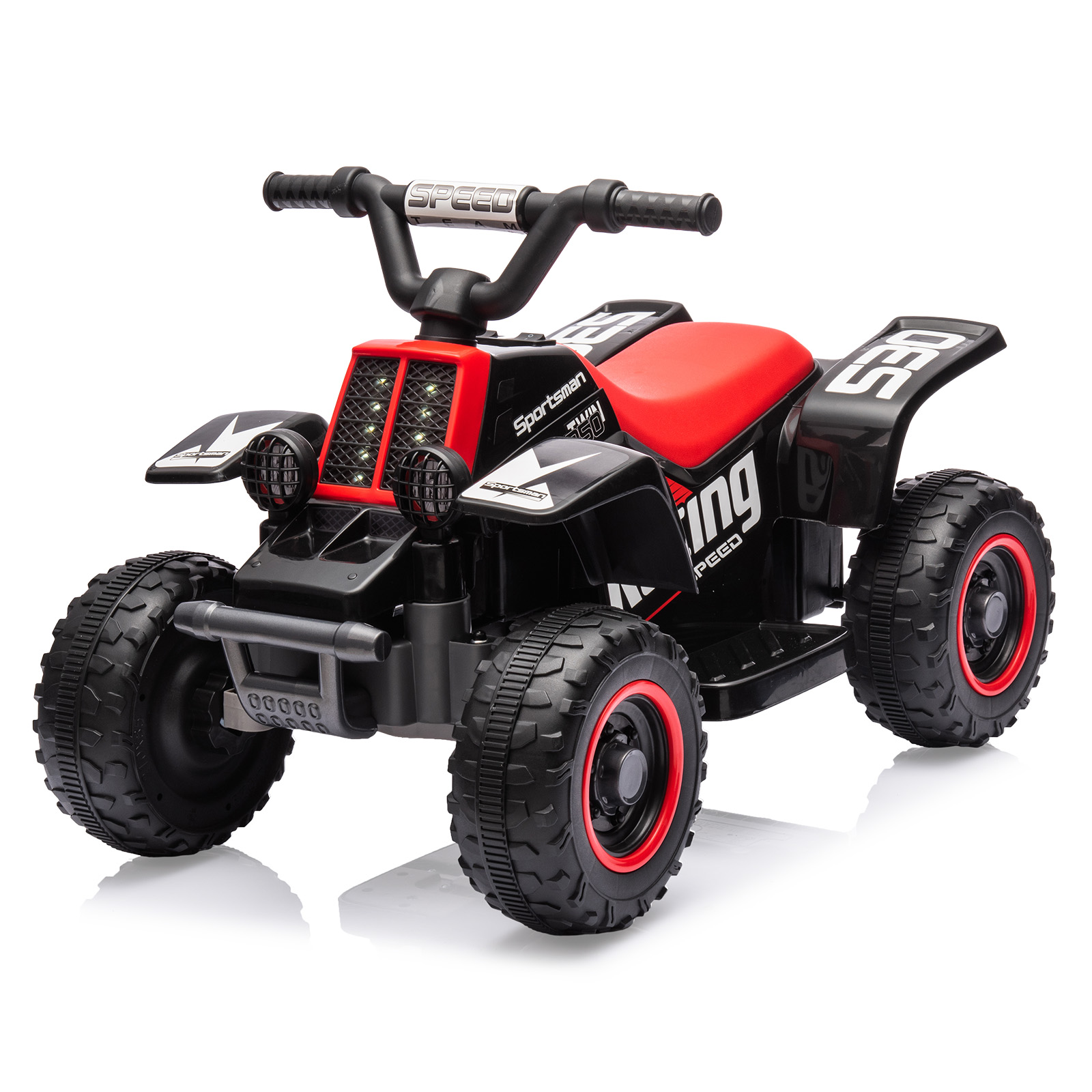 6V キッズライドオンカー電動 ATV、LED ヘッドライト、音楽、フォワード付き