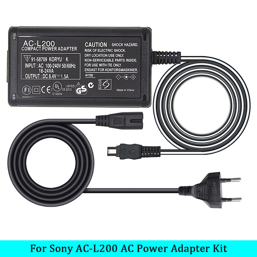 AC-L200 C/B/D L25 電源アダプター充電器 Sony Handycam DCR-HC21 DCR-HC26 DCR-HC28 DCR-HC30 DCR-HC32 DCR-HC36 DCR-HC38DCR-HC42用