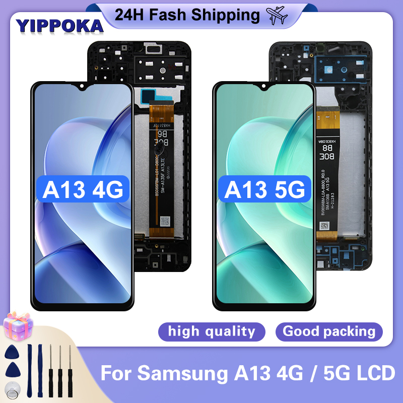 IPS サムスンギャラクシー A13 5 グラム A136 A136U1 液晶ディスプレイタッチスクリーンサムスン A13 A135F 液晶 A135F SM-A135M 画面の交換