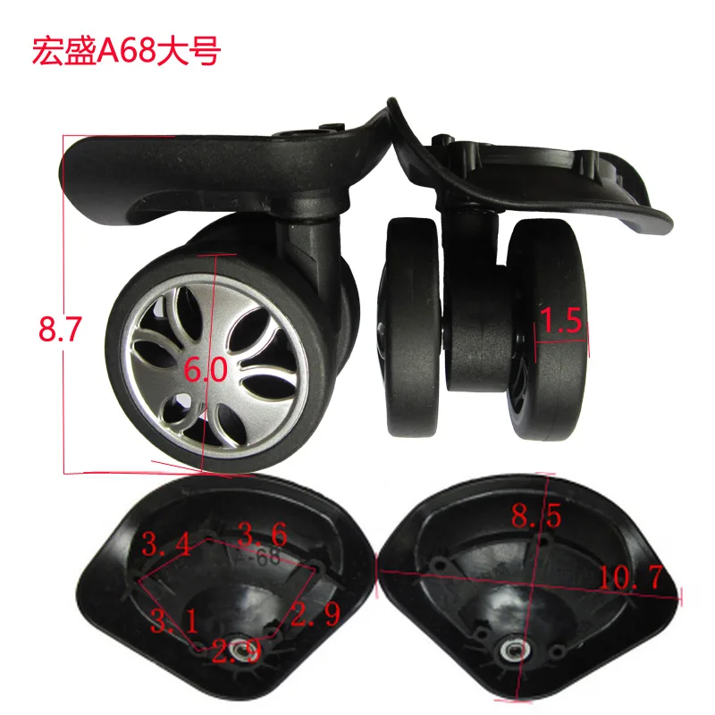 高品質のスムーズなローリング A68 A-68 スーツケース用交換ホイール荷物トロリーケース用ユニバーサルホイール
