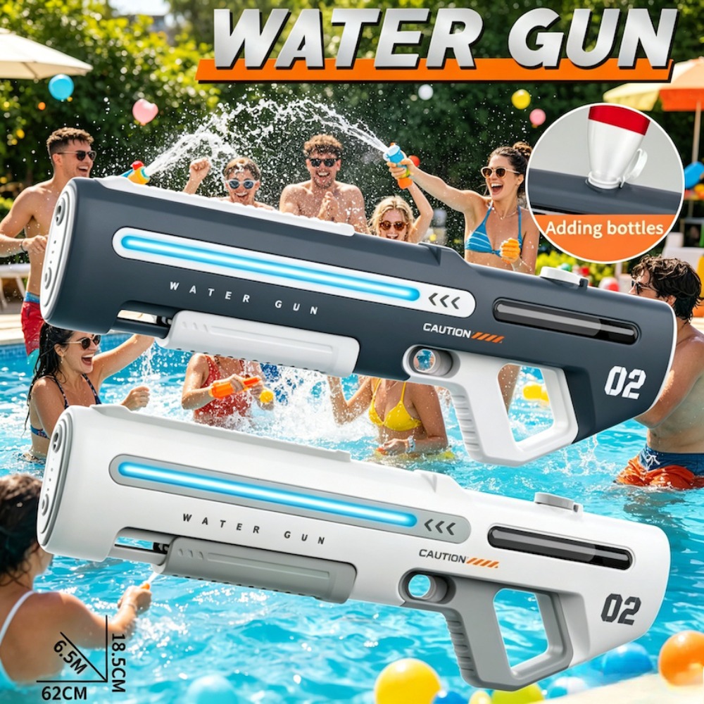 パルス電動水鉄砲おもちゃ全自動撮影ウォーターブラスター夏の屋外ビーチファイトゲームおもちゃ大人のため