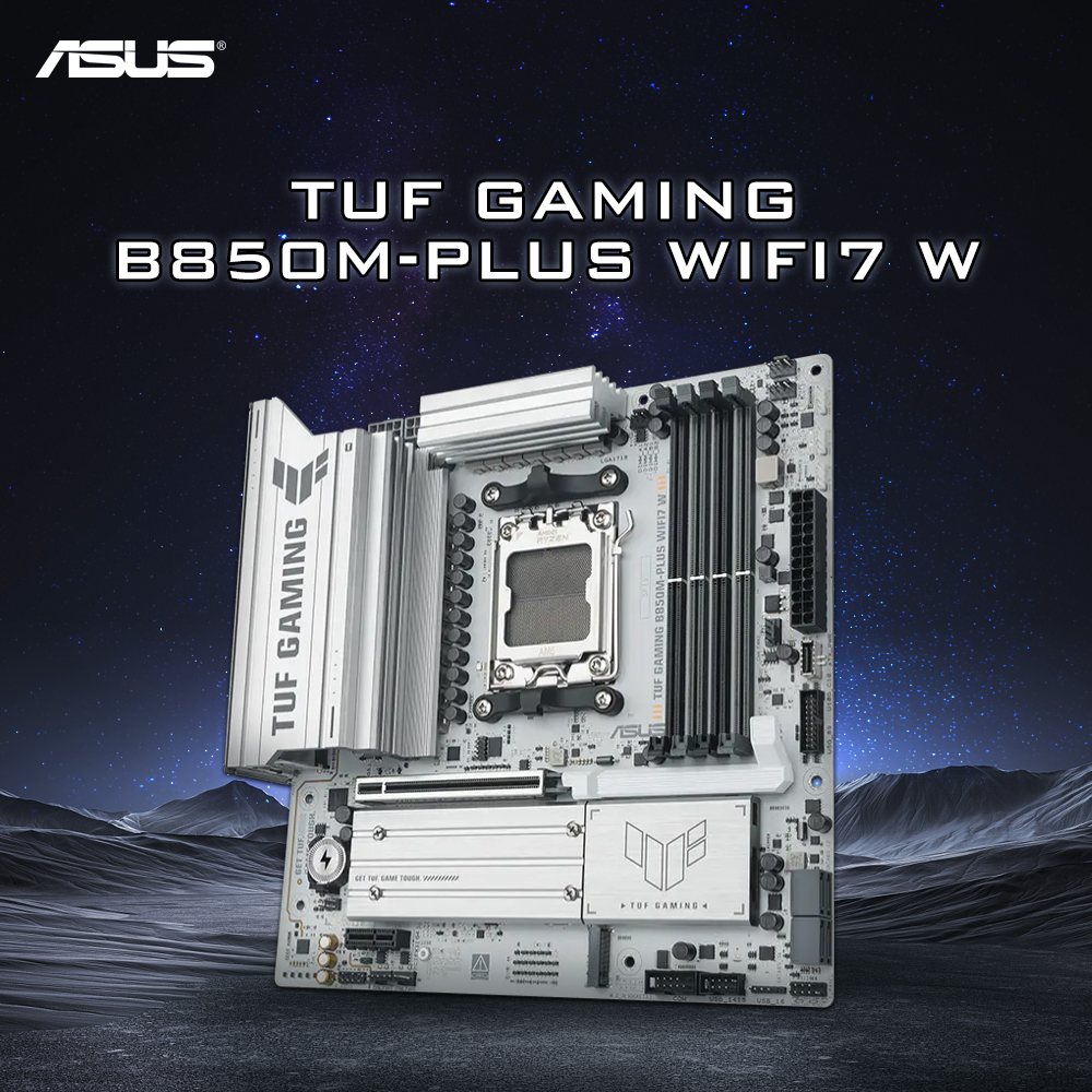Asus TUF GAMING B850M-PLUS WIFI7 W 256GB 9000/8000/7000 シリーズと互換性あり PCIe 5.0 をサポート AM5 アーキテクチャを採用