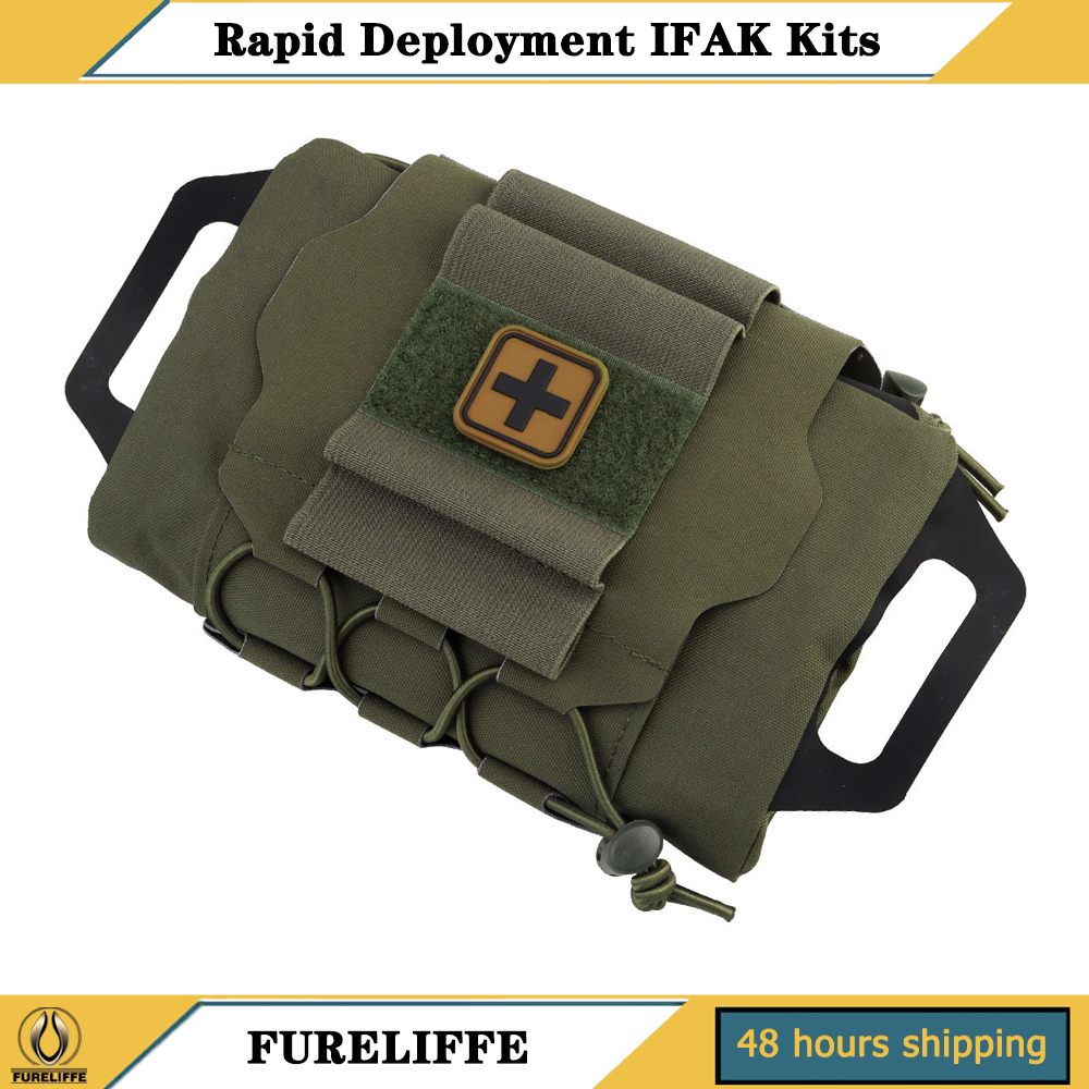迅速な展開応急処置キット、戦術的な MOLLE 医療ポーチ/IFAK キット、アウトドア ハンティング キャンプ