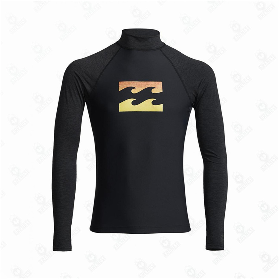 メンズ水泳長袖Tシャツ水着ビーチUVカットライフジャケットダイビング水着サーフィントップ