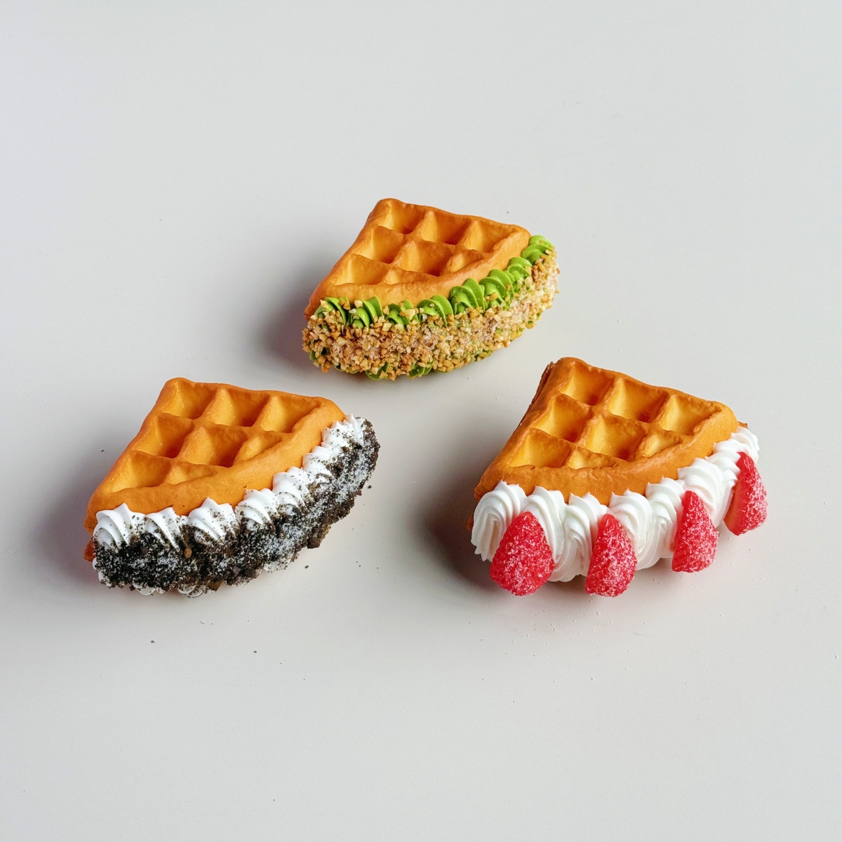 アケ フライド ヨーグルト アイスクリーム - リアルなデザート モデル、ユニークなフローズン トリート装飾、写真撮影用食品小道具