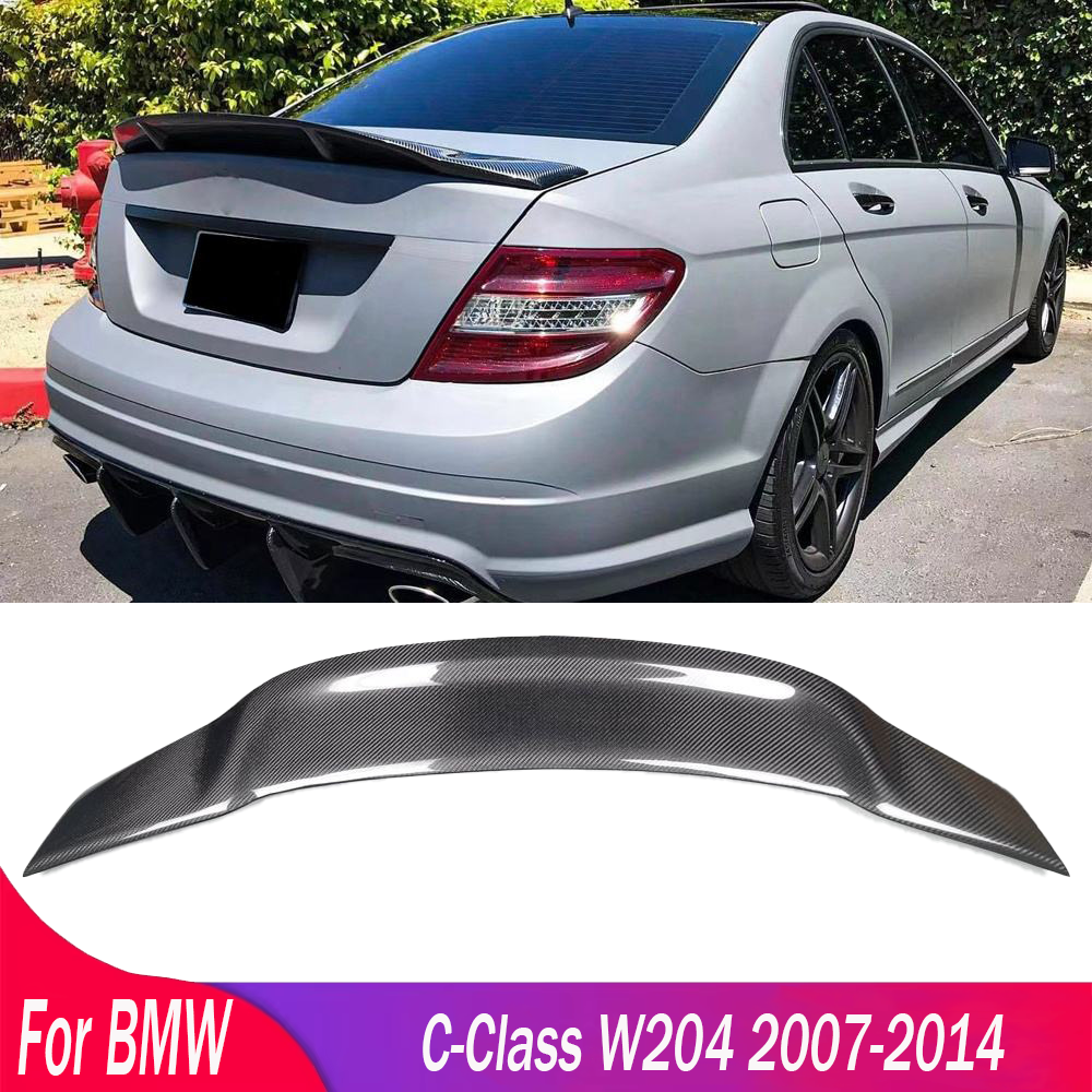 Renntech スタイルリアスポイラーウイング尾翼メルセデスベンツ C クラス W204 C300 C180 C220 4 ドアセダン 2007-2014