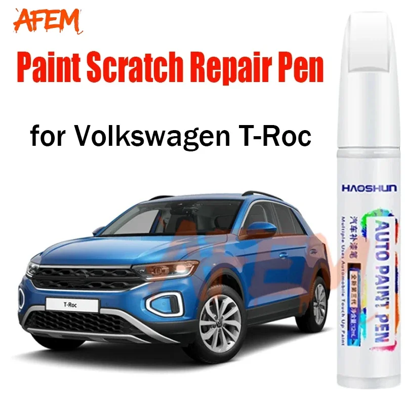 車のペイントペンスクラッチ修復タッチアップペイントペンフォルクスワーゲン T-Roc ペイントスクラッチリムーバー車のペイントケアアクセサリー