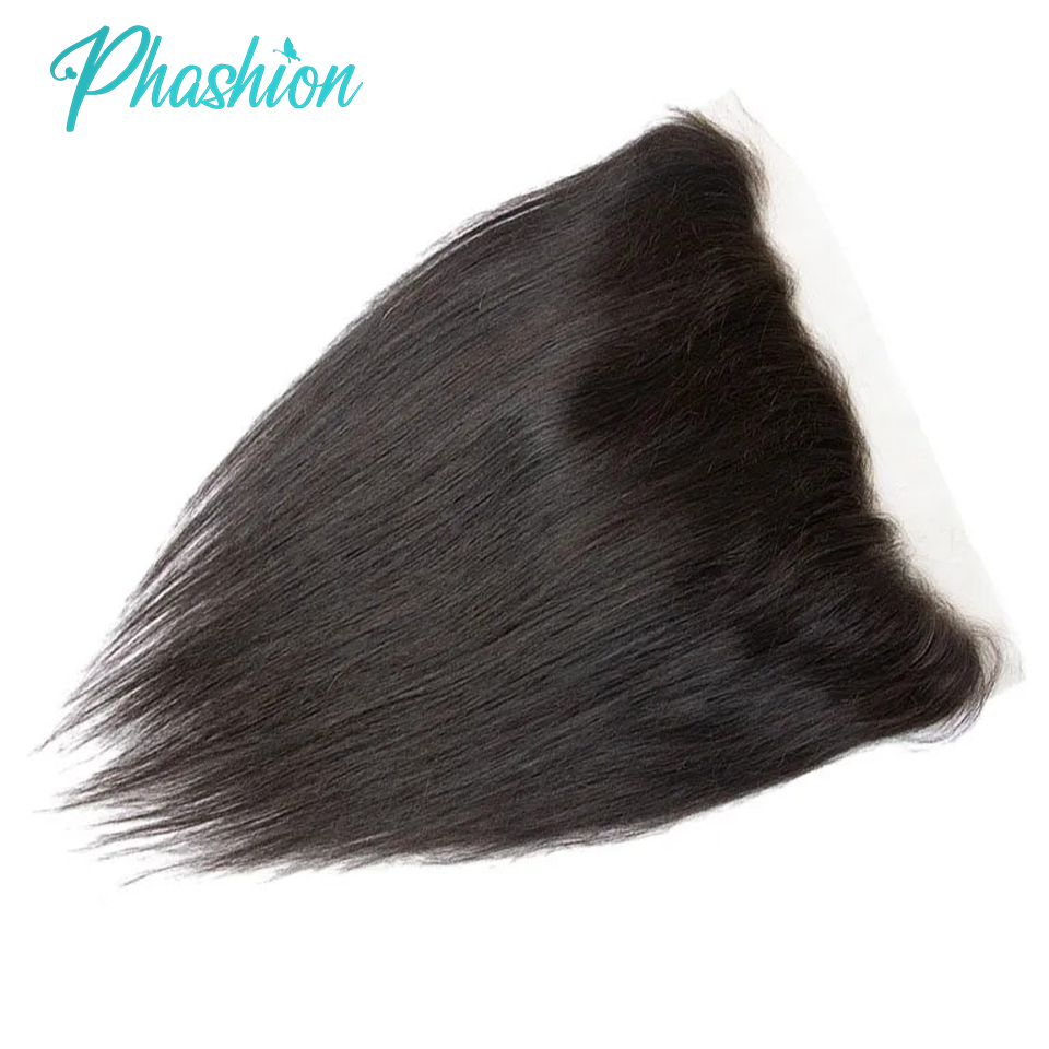 Phashion 26 28 インチ 13 × 4 1​​3 × 6 レースフロントストレート事前摘み取りスイス透明レースフルフロントのみ 100% レミー人毛