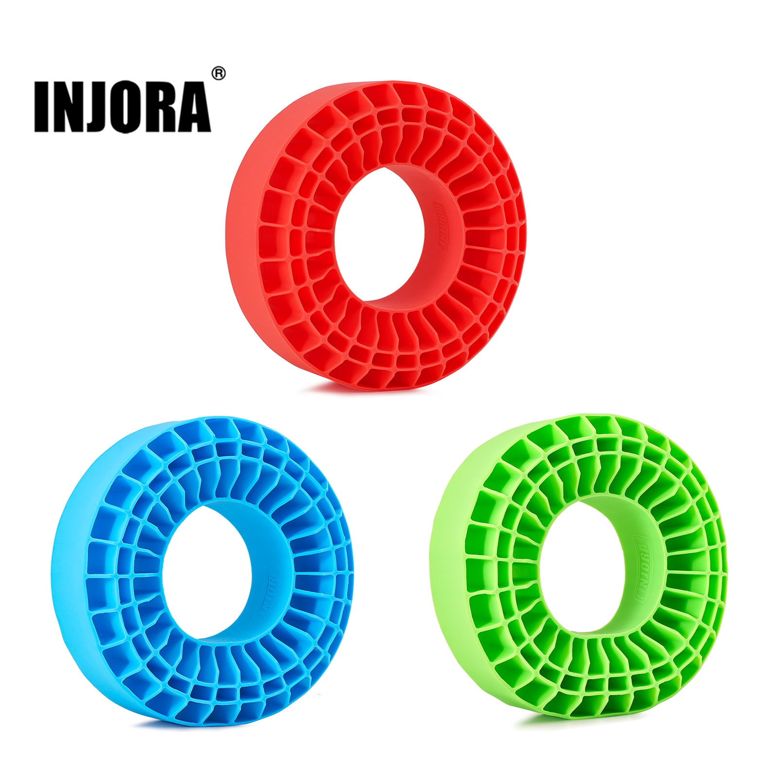 INJORA シリコーンゴムインサートフォームフィット 118-122mm (4.75 "OD) 1.9" ホイールタイヤ 1/10 RC クローラー用