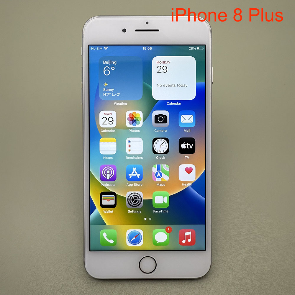 オリジナルロック解除 iPhone 8 Plus Touch ID 4G LTE 5.5 インチ指紋認証 8Plus 携帯電話