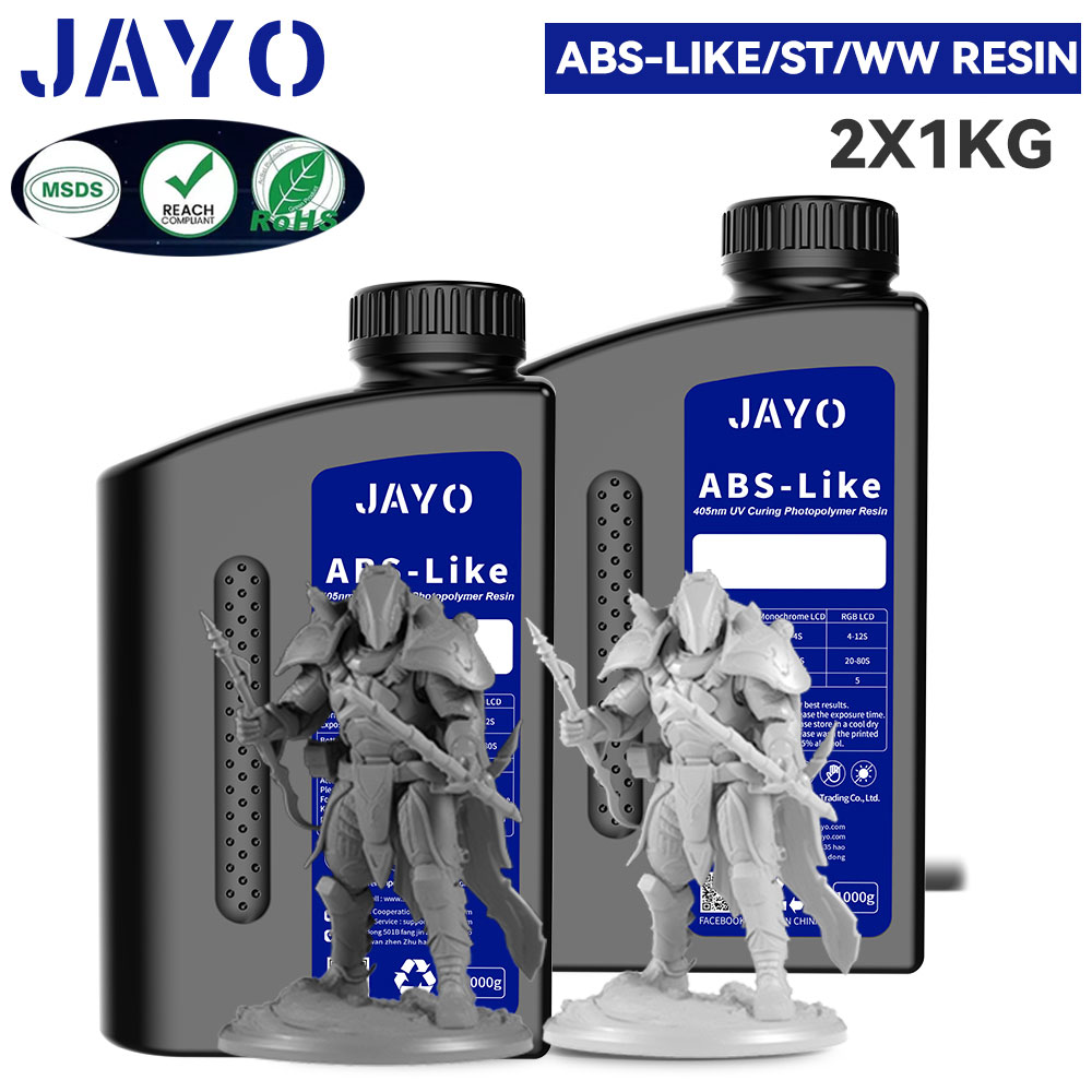 JAYO 標準/ABS 様/水洗 3D プリンタ UV 樹脂 405nm 2 ボトル液晶 3D プリンタ材料印刷用簡単に印刷