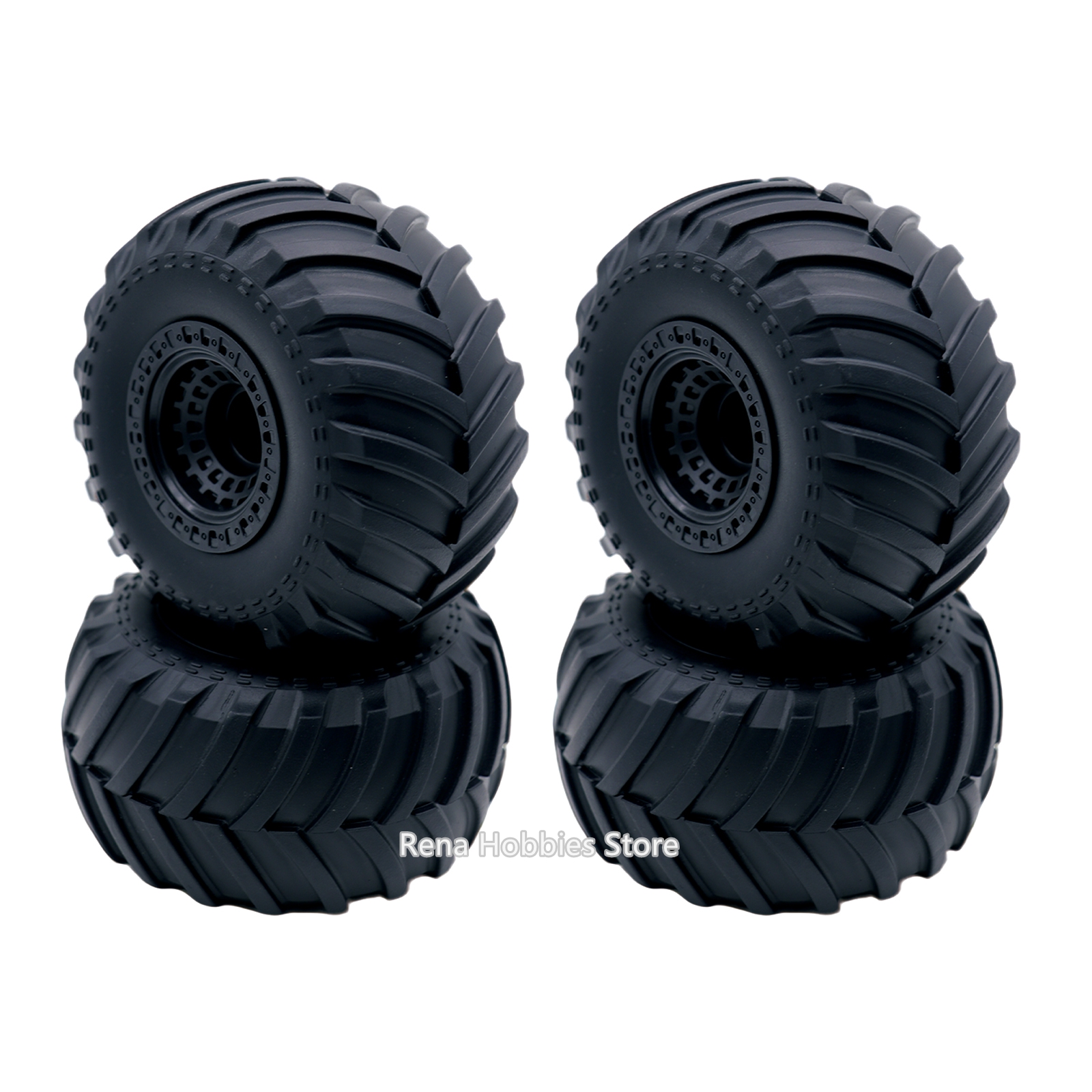 4 個 RC カーゴムホイール 12 ミリメートル六角ハブ交換タイヤ WLTOYS 144001 MJX ハイパーゴー 14210 HOSPEED HS14411 オフロードパーツ用