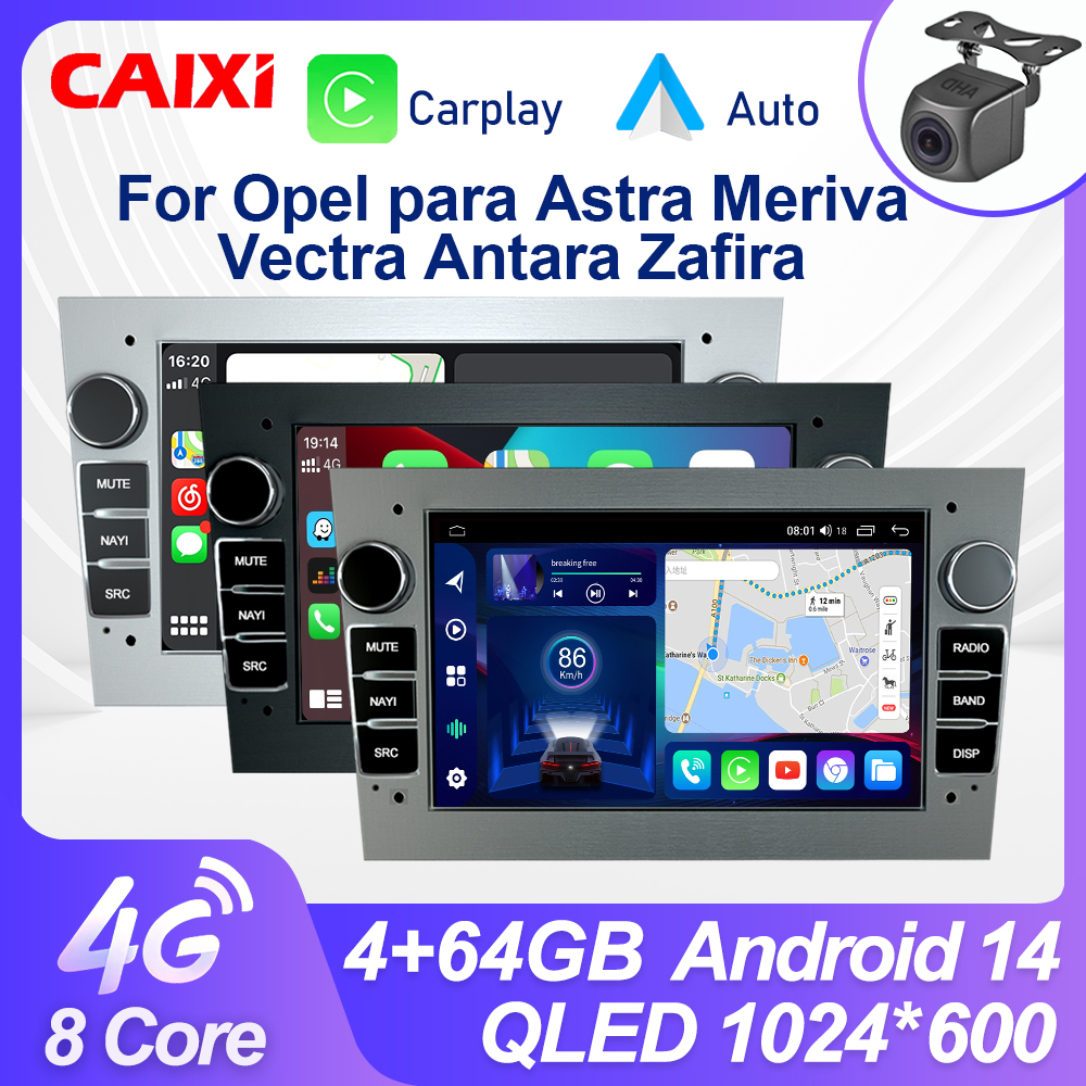 CAIXI 2Din カーラジオマルチメディアオペル Vauxhall アストラアンタラメリバ Vivaro コンボ Signum Vectra Corsa ワイヤレス CarPlay 自動 gps